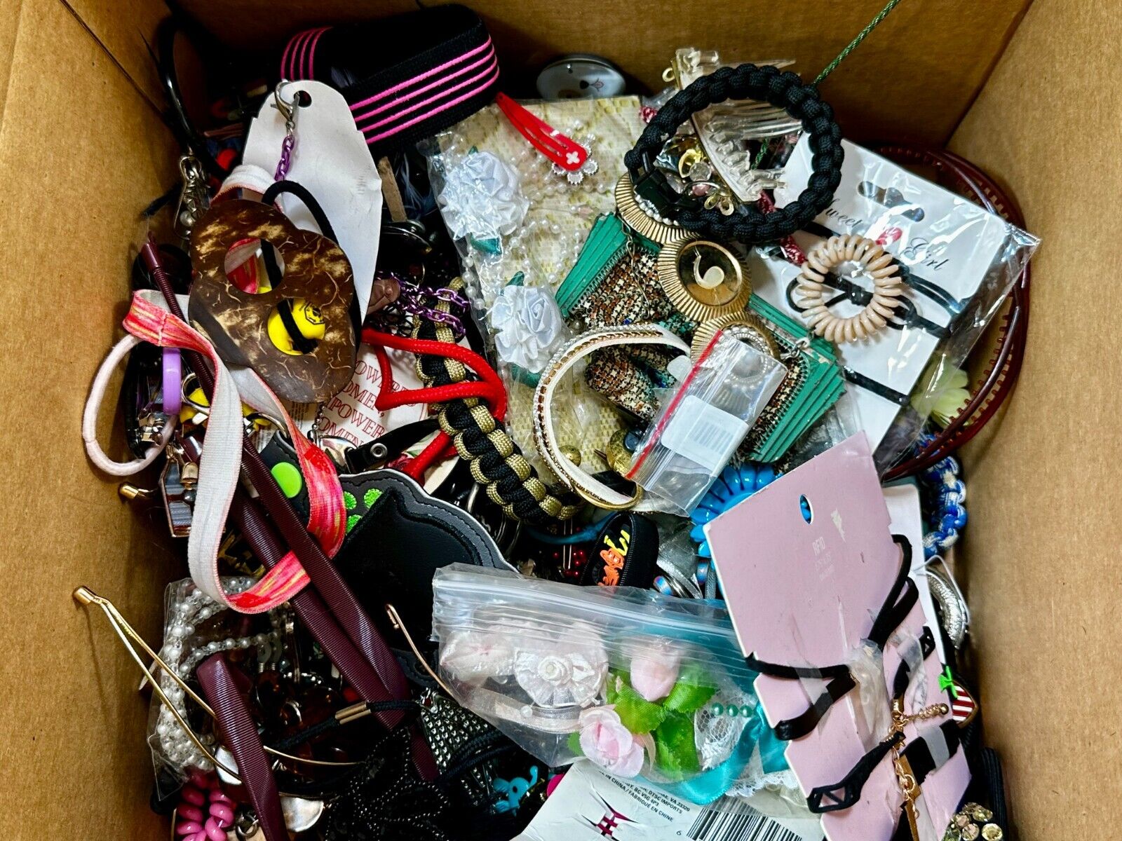 Almost 13 pounds of Hair Accessories -  Resale Bulk Lot, Junk Drawer Grab Bag