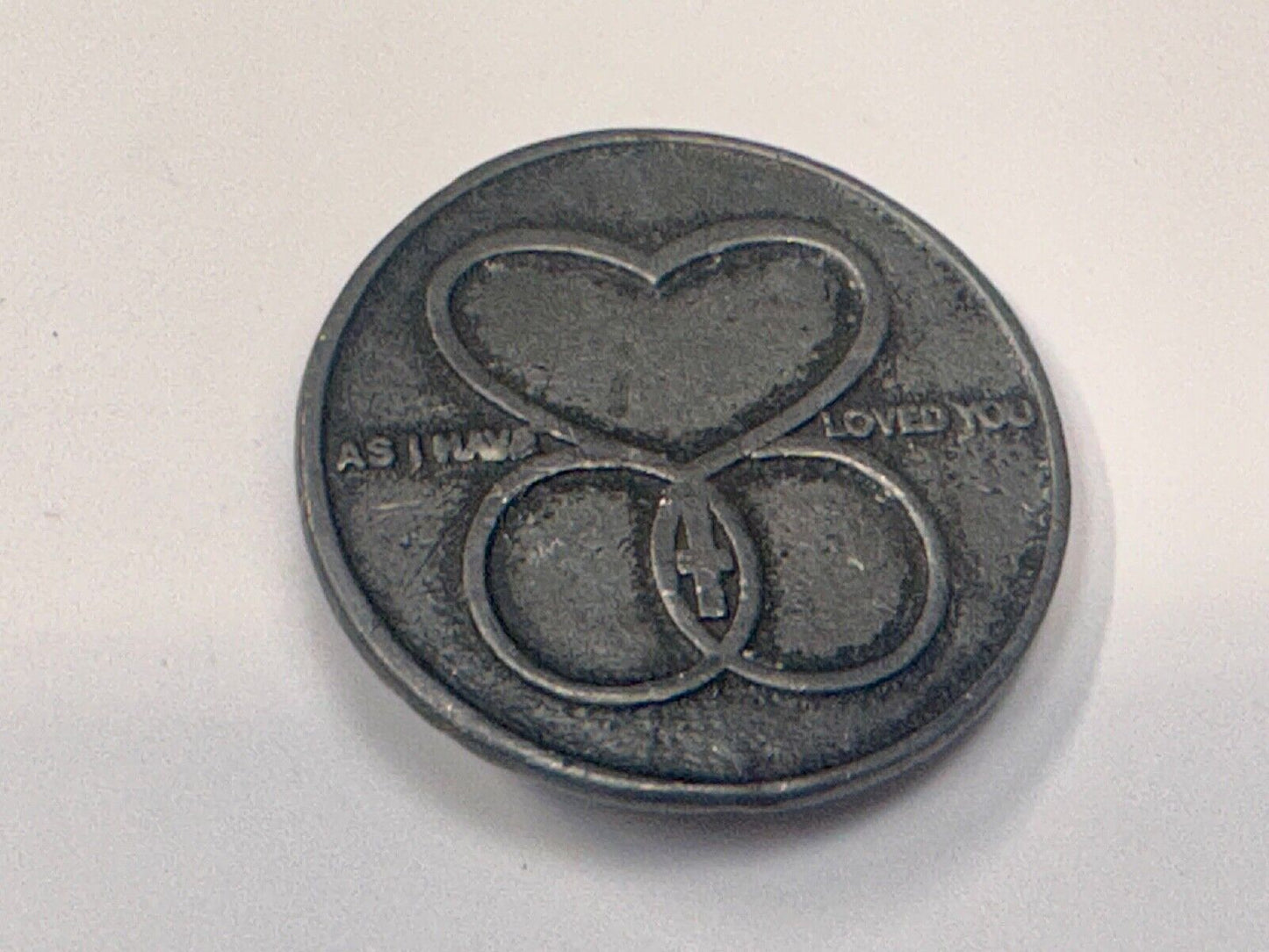 AS I HAVE LOVED YOU -  Round heart star of David religion Jesus belt buckle