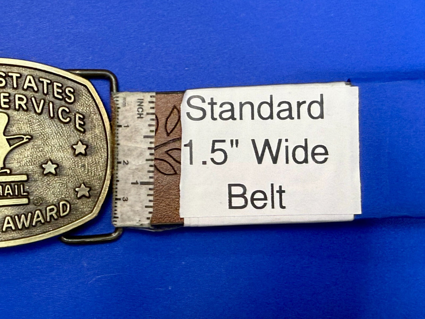 United States Postal Service Safety Award U.S Mail Commemorative RJ Belt Buckle