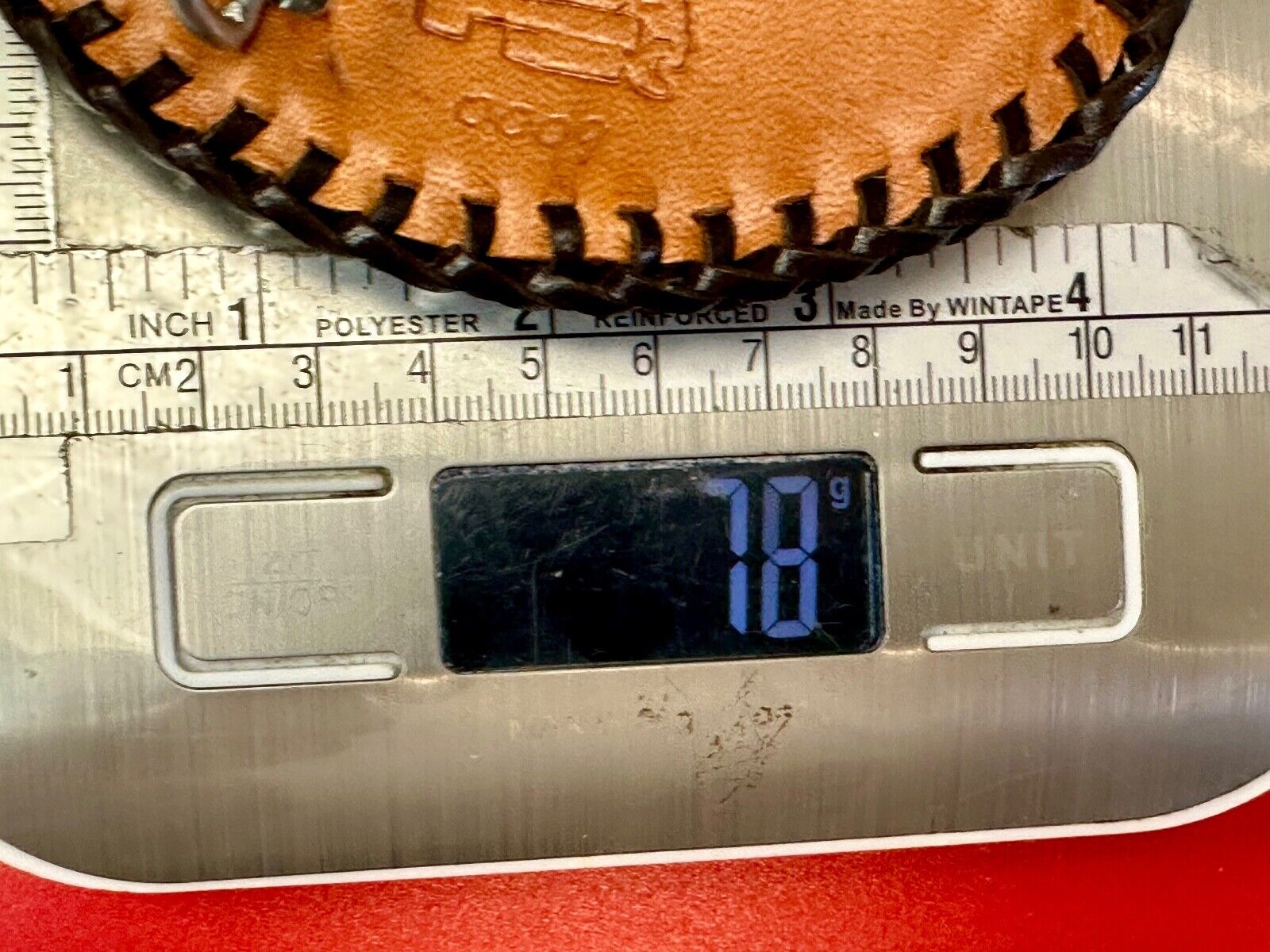 TOBW Vintage 1992 Handcrafted DEE #0009 Leather belt buckle