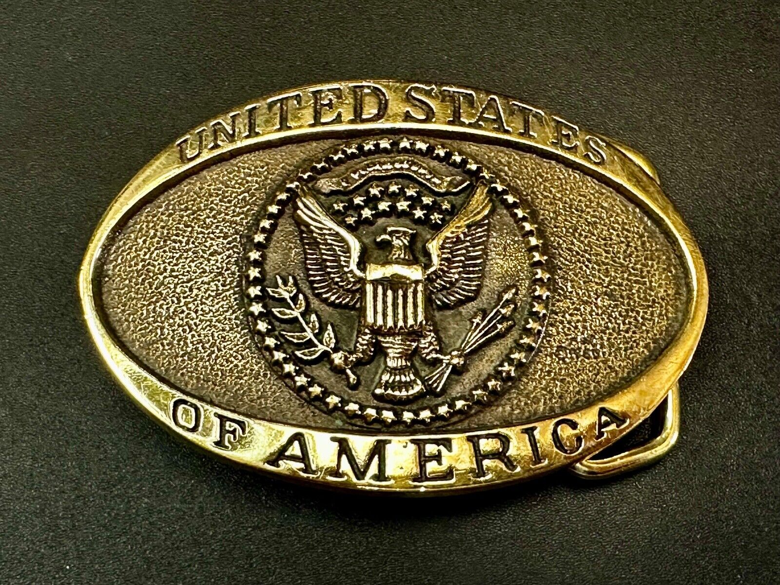 United States of America Patriotic USA Heritage Mint LTD Brass Belt Buckle