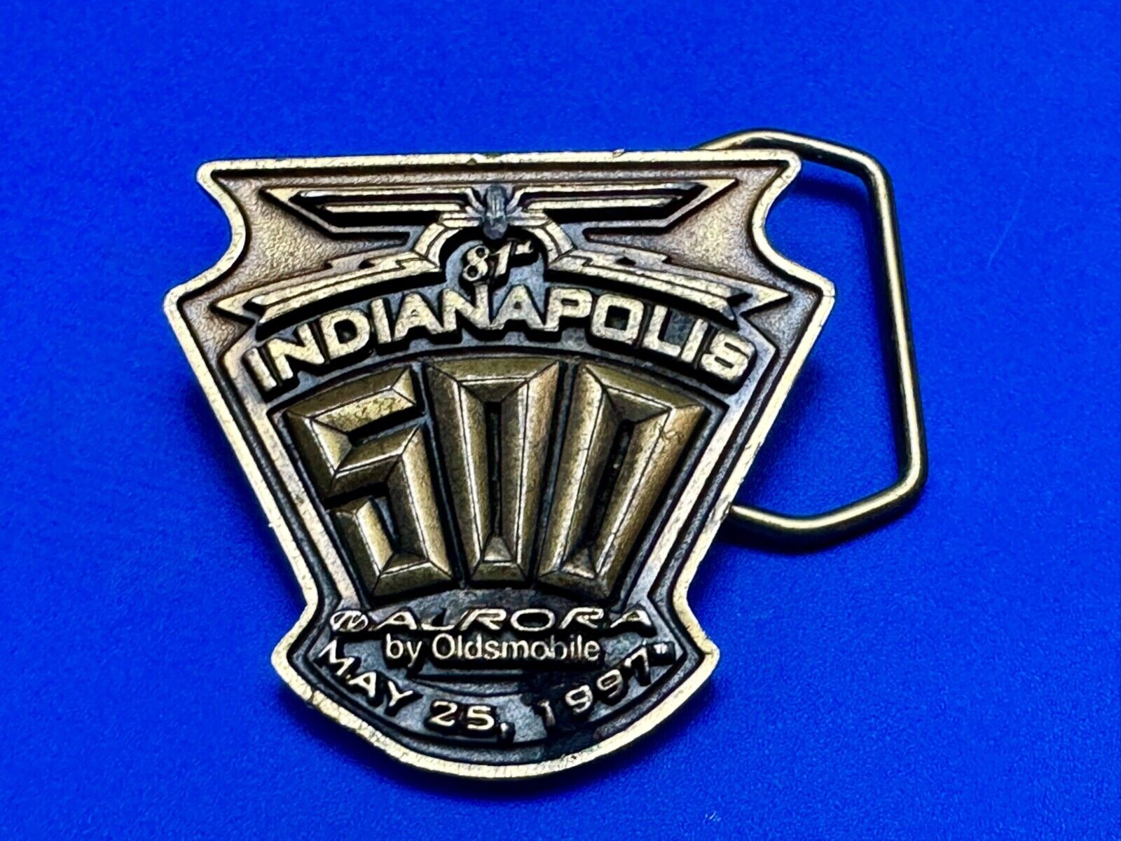 81st Indianapolis 500 Race Aurora Oldsmobile 1997 Siskiyou belt buckle