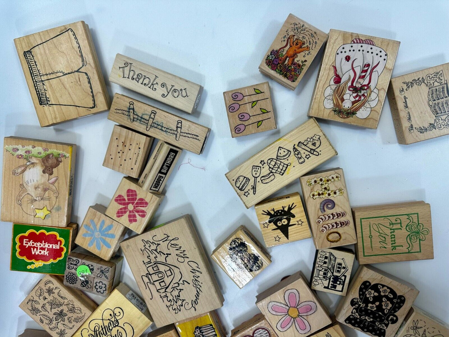 6.5 Pounds of Rubber Stamps HUGE LOT - Mostly NEW! Scrapbook Teachers SCORE!