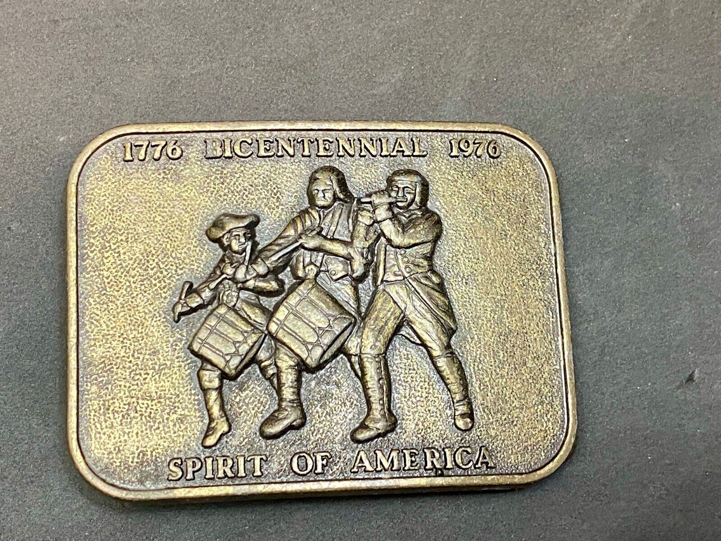 United States Of America Bicentennial 1776-1976 Spirit Of America Belt Buckle