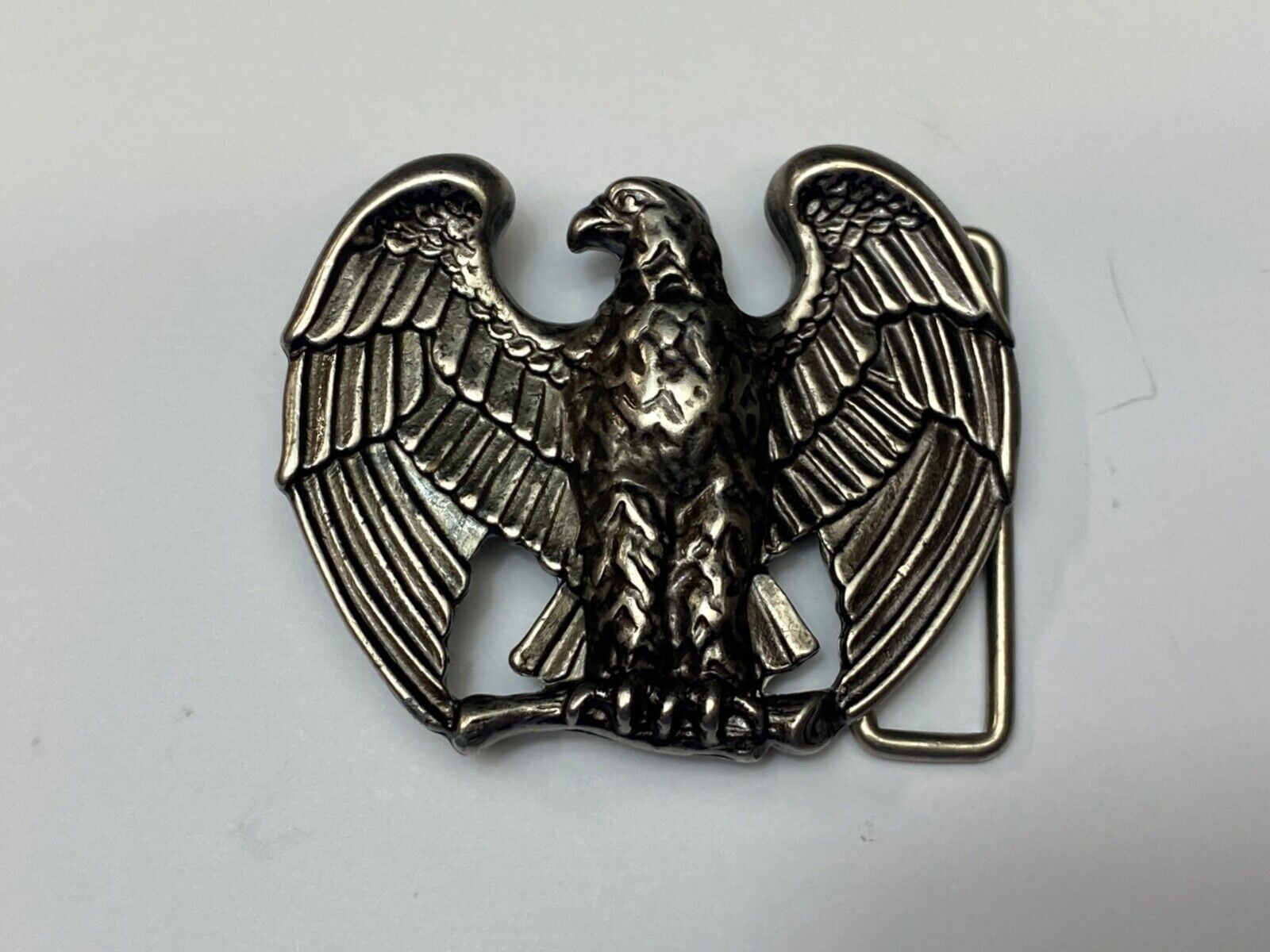 Vintage Avon Majestic Patriotic Eagle Wings Spread Metal cutout Belt Buckle