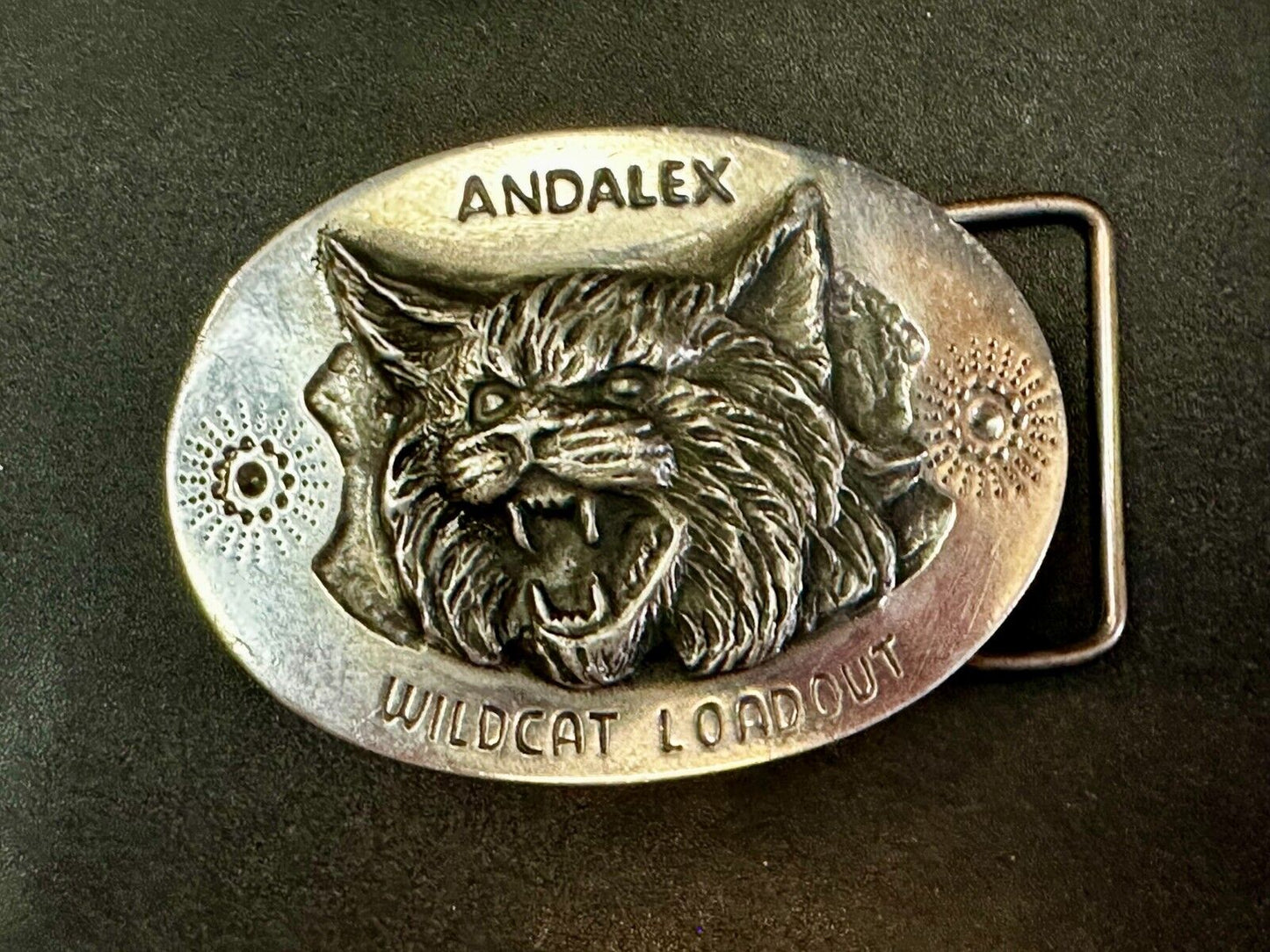 Andalex Wildcat Loadout Vintage Sculpture Belt Buckle by Artist Gary Prazen