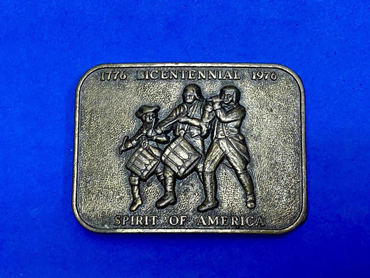 United States Of America Bicentennial 1776-1976 Spirit Of America Belt Buckle