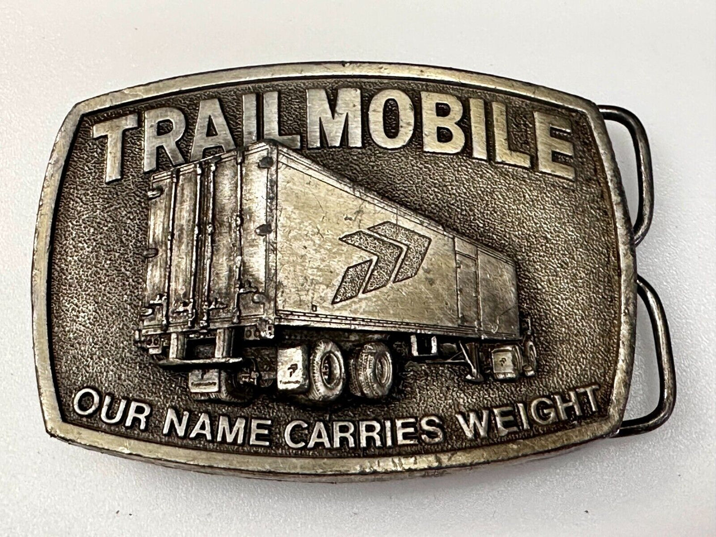 Trailmobile Our Name Carries Weight Semi Truck Long Haulers Trucker Belt Buckle