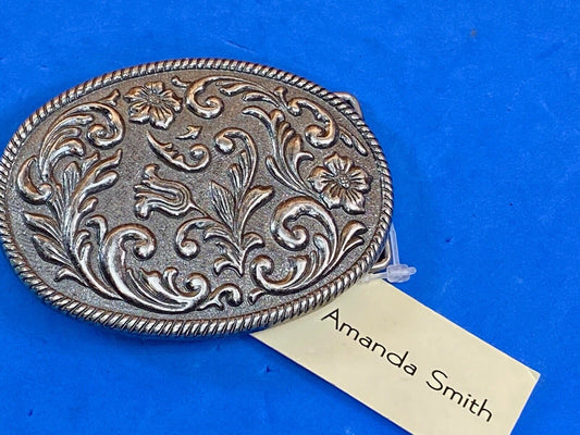 Amanda Smith Filigree western swirl belt buckle  size L $29 MSRP