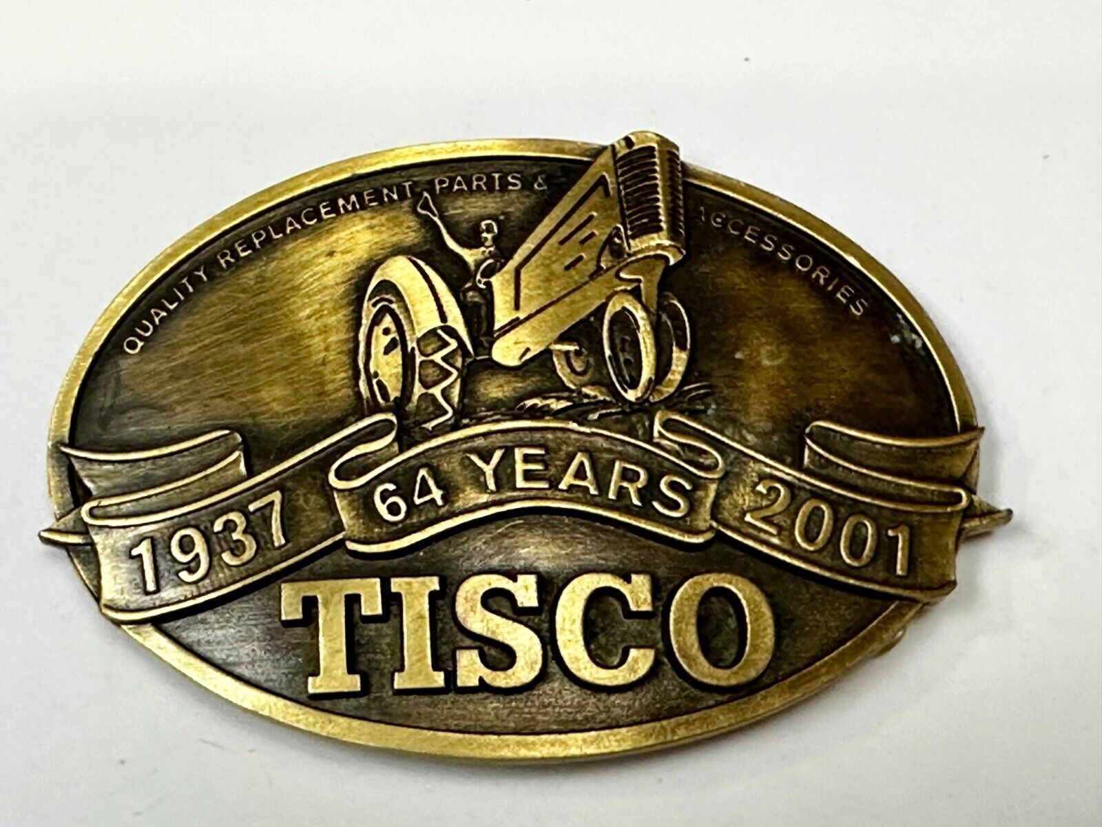 64 Years TISCO Tractor Implement Supply company NOS Belt Buckle by Speccast