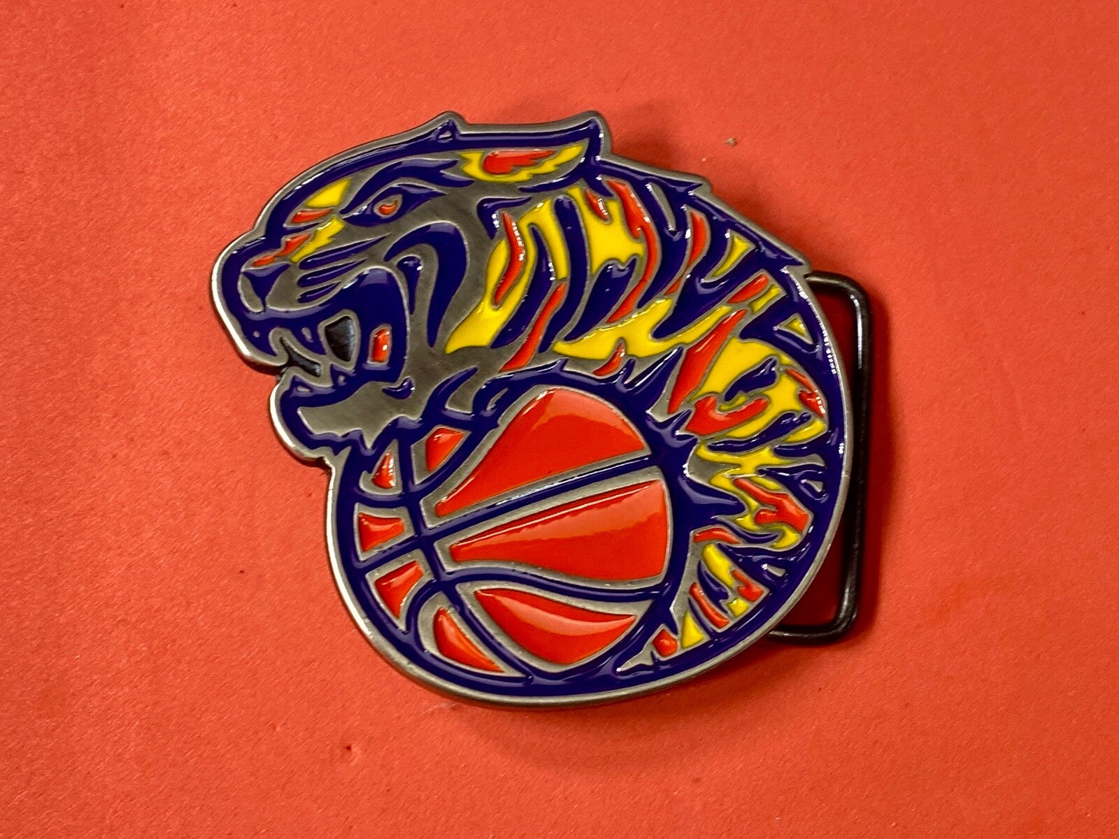  Tigers Basketball Mqpoel Holon Belt Buckle Made In Isreal Cbaka 