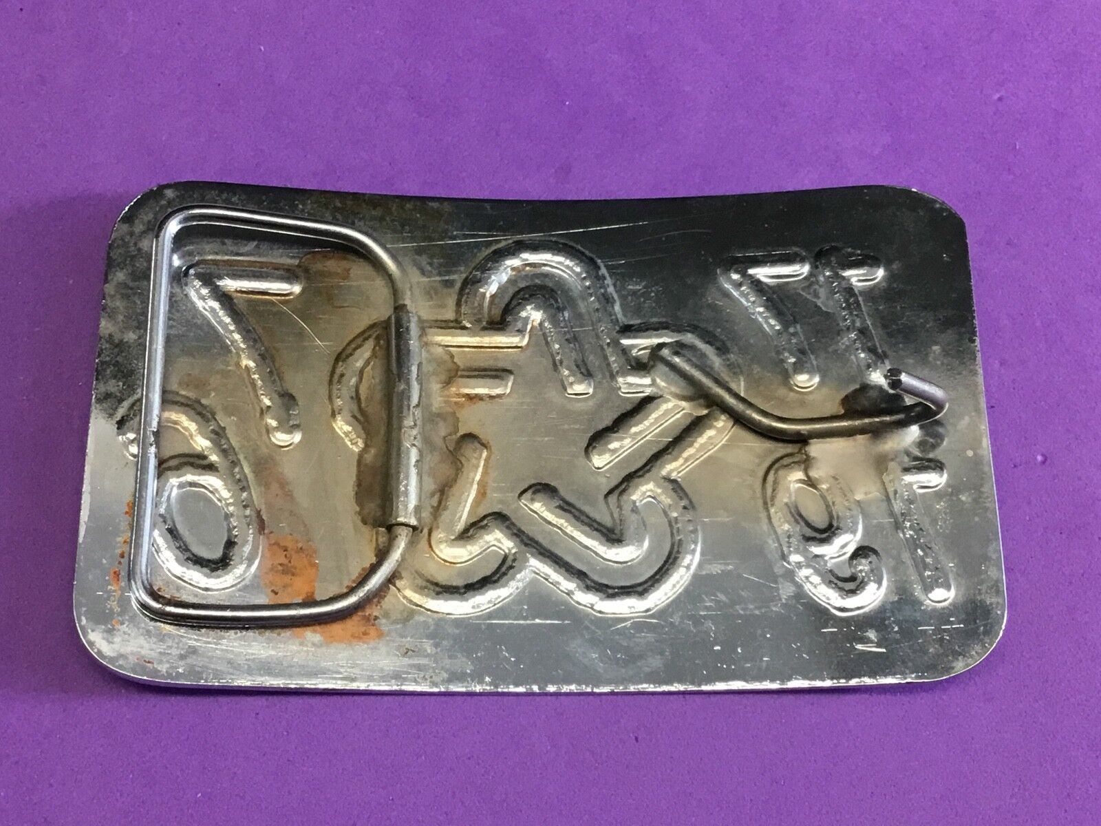 America bicentennial 1976 - 1776 stamped? star  belt buckle     