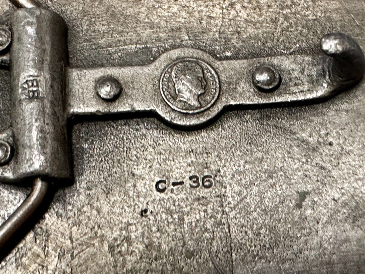 American Express Co Wells Butterfield Vintage Wells Bergamot Belt Buckle C-36