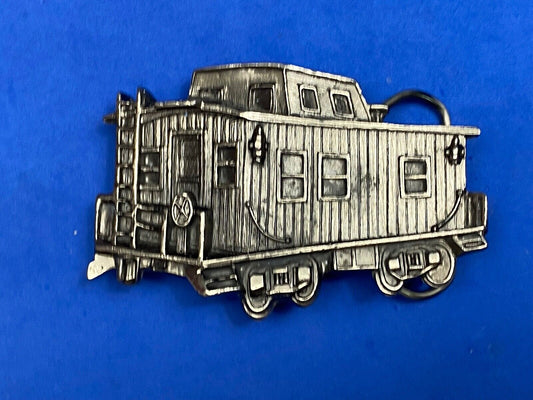 Train Caboose Collectors Belt Buckle Great American Buckle Co 1979 Made USA