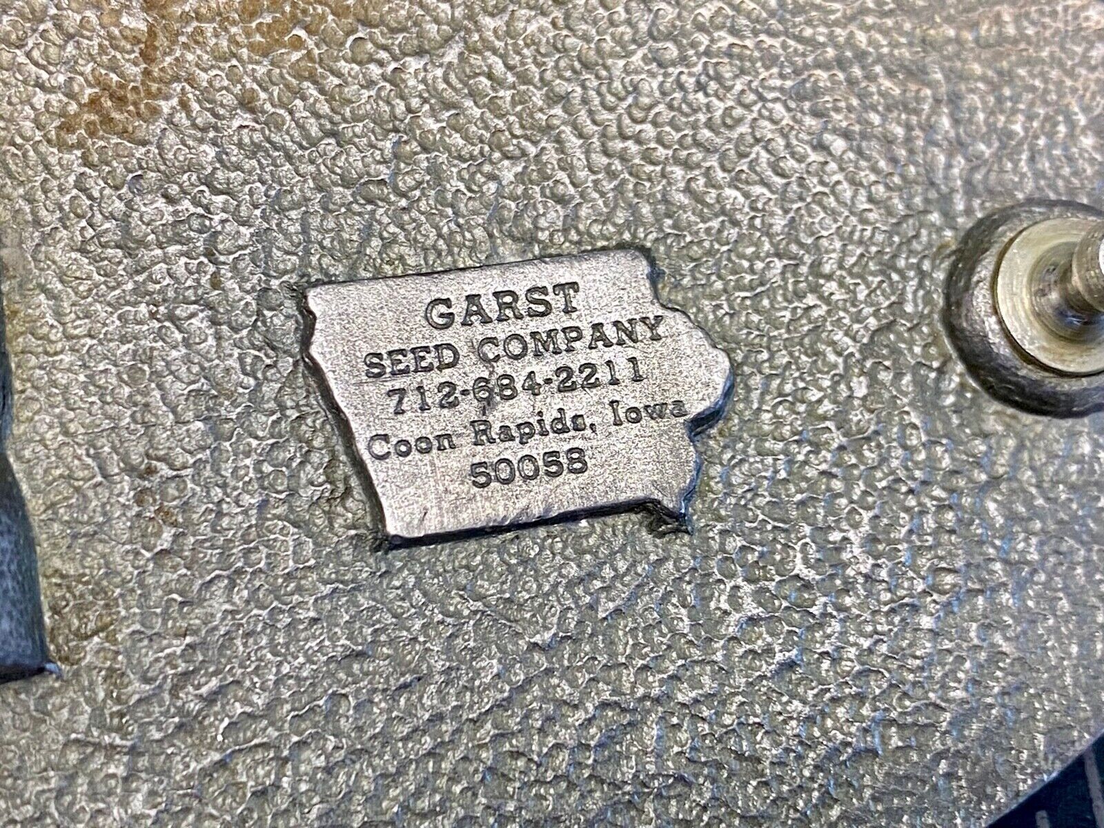 Vintage Garst Seed Belt Buckle Ffa Agriculture Farming Farm Coon Rapids Iowa