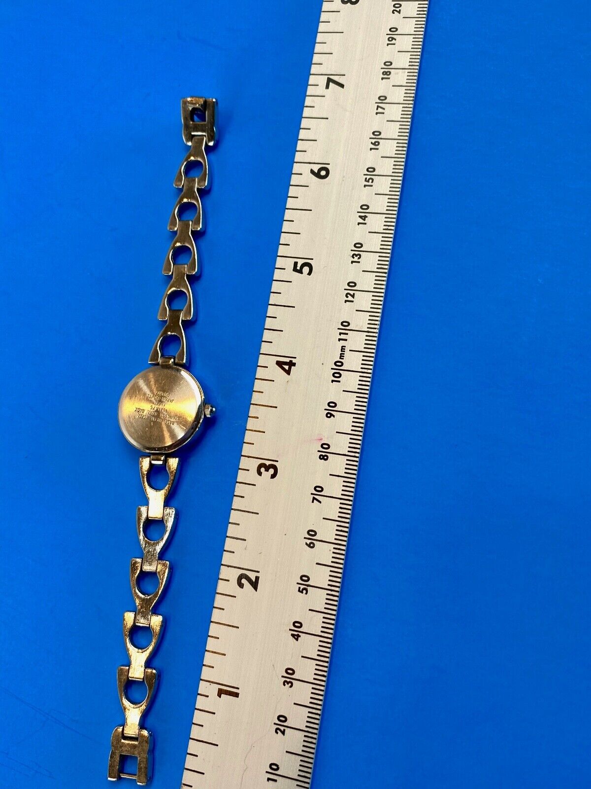 AK Anne Klein silver tone link formal Quartz ladies watch fresh battery 10/1465