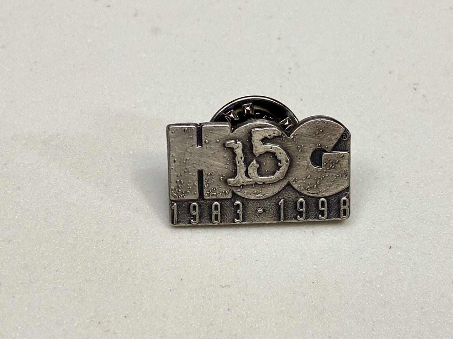 15 Year Hog Harley Davidson Owners Group Jacket Vest Lapel Pin 1983-1998