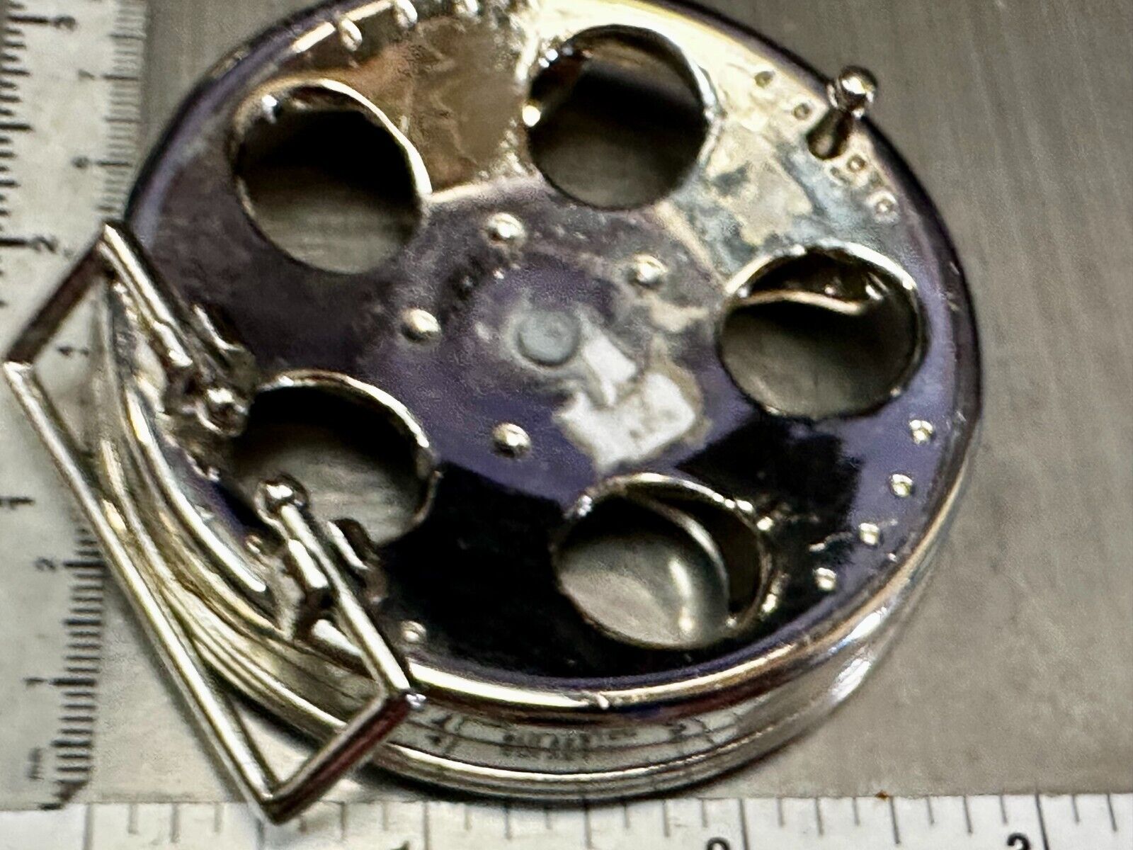 Unique Spinner Car Truck Wheel Rim See Through Silver Tone Round Belt Buckle