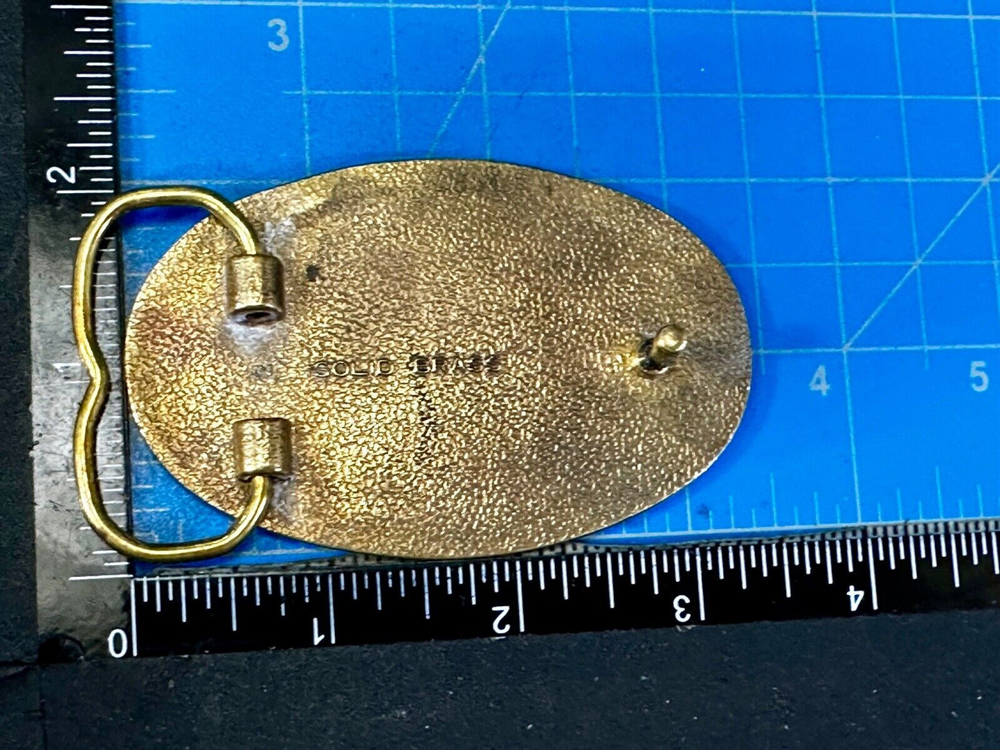 A.S.A. U S Softball Solid Brass Commemorative Collectible Vintage Belt Buckle