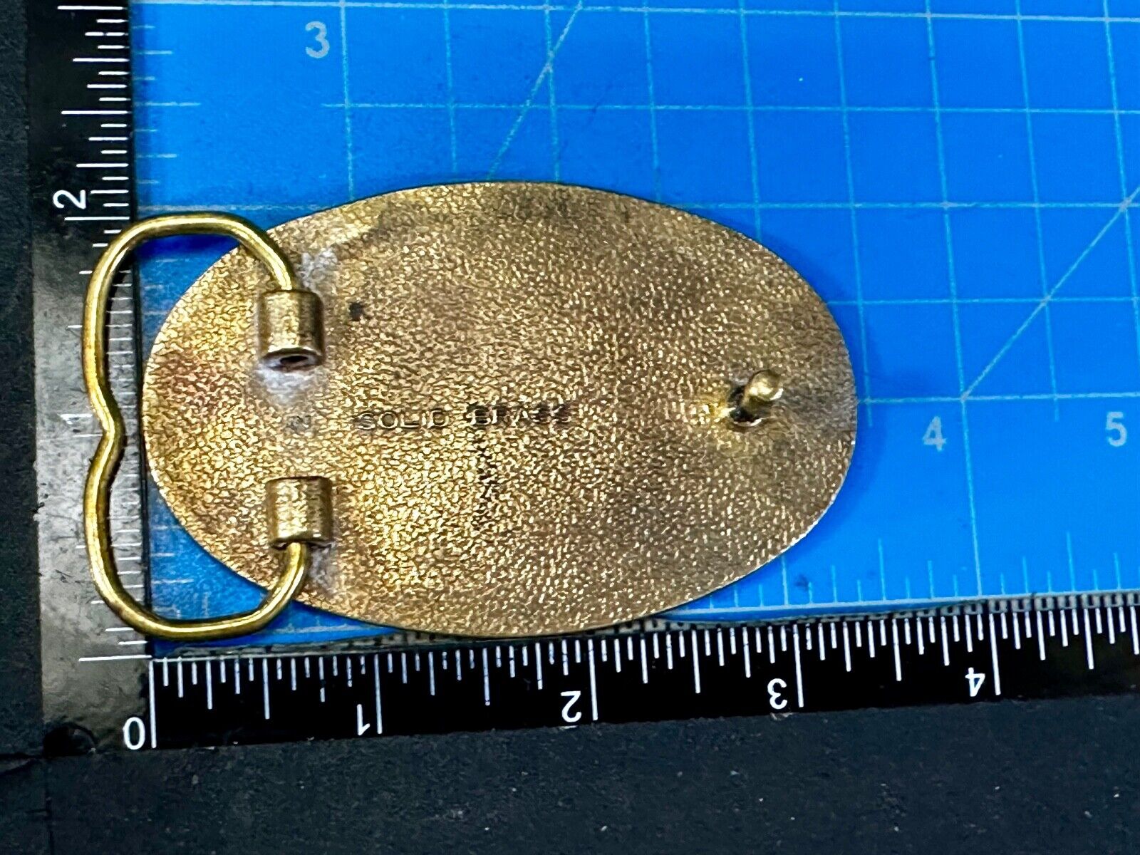 A.S.A. U S Softball Solid Brass Commemorative Collectible Vintage Belt Buckle