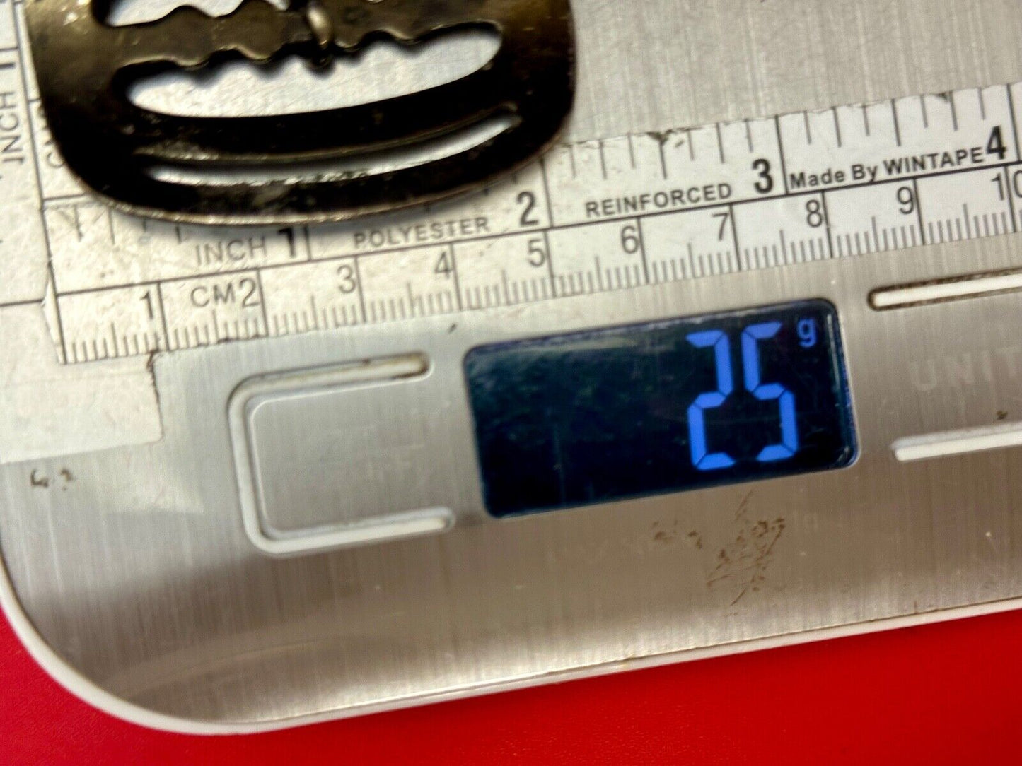 unique small brass tone replacement SMALL belt buckle