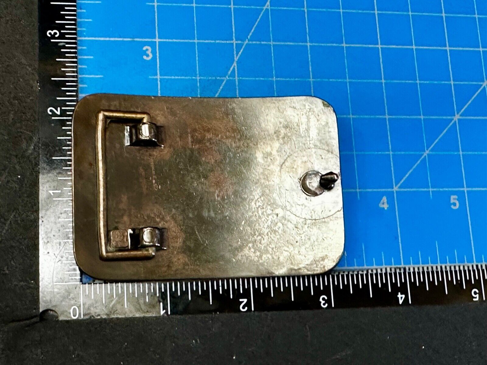 Vintage 10K Gold Benjamin Ben Franklin Centerpiece Belt Buckle with 3 ruby's
