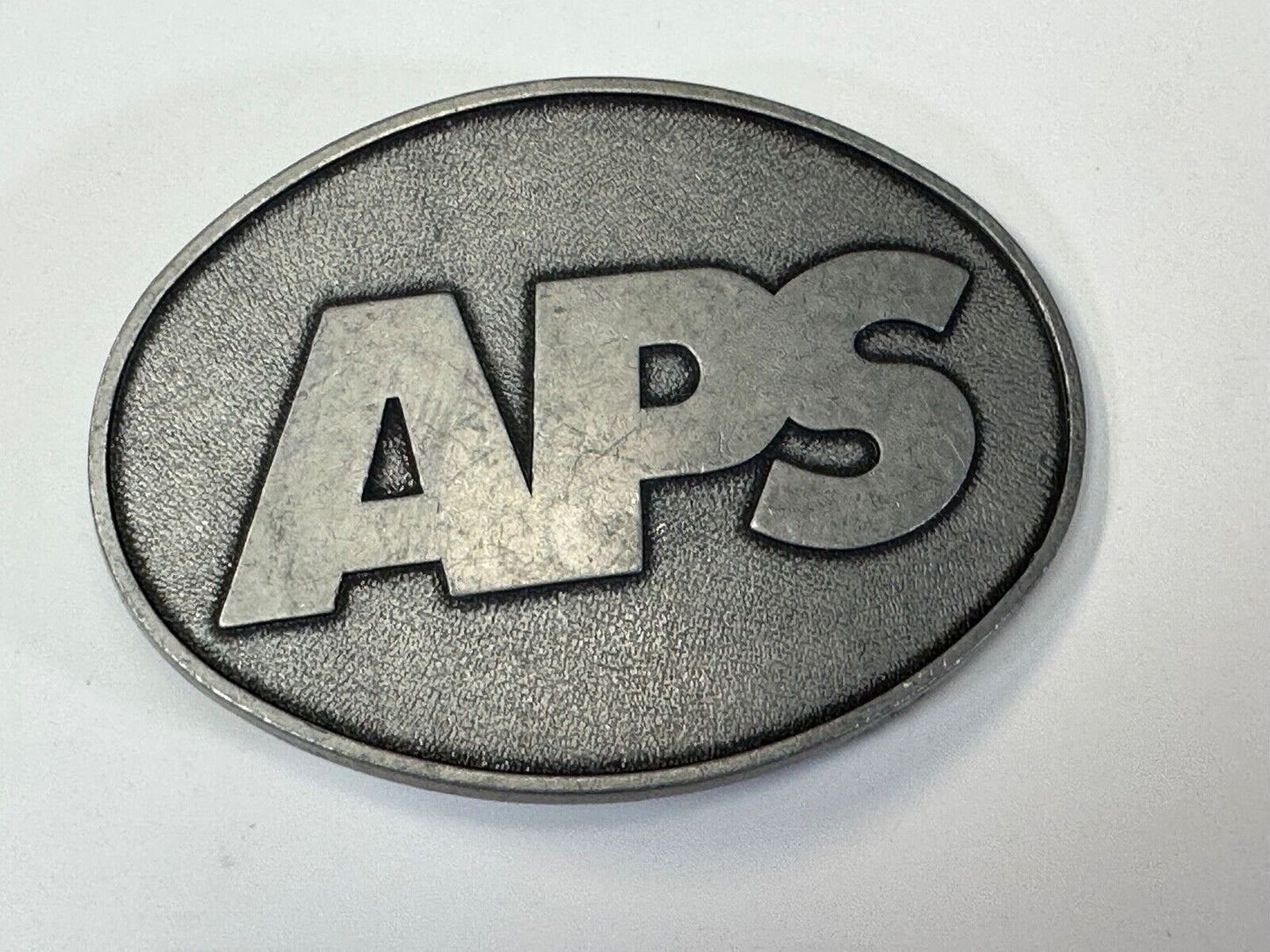 APS metal oval belt buckle  - unknown to me!