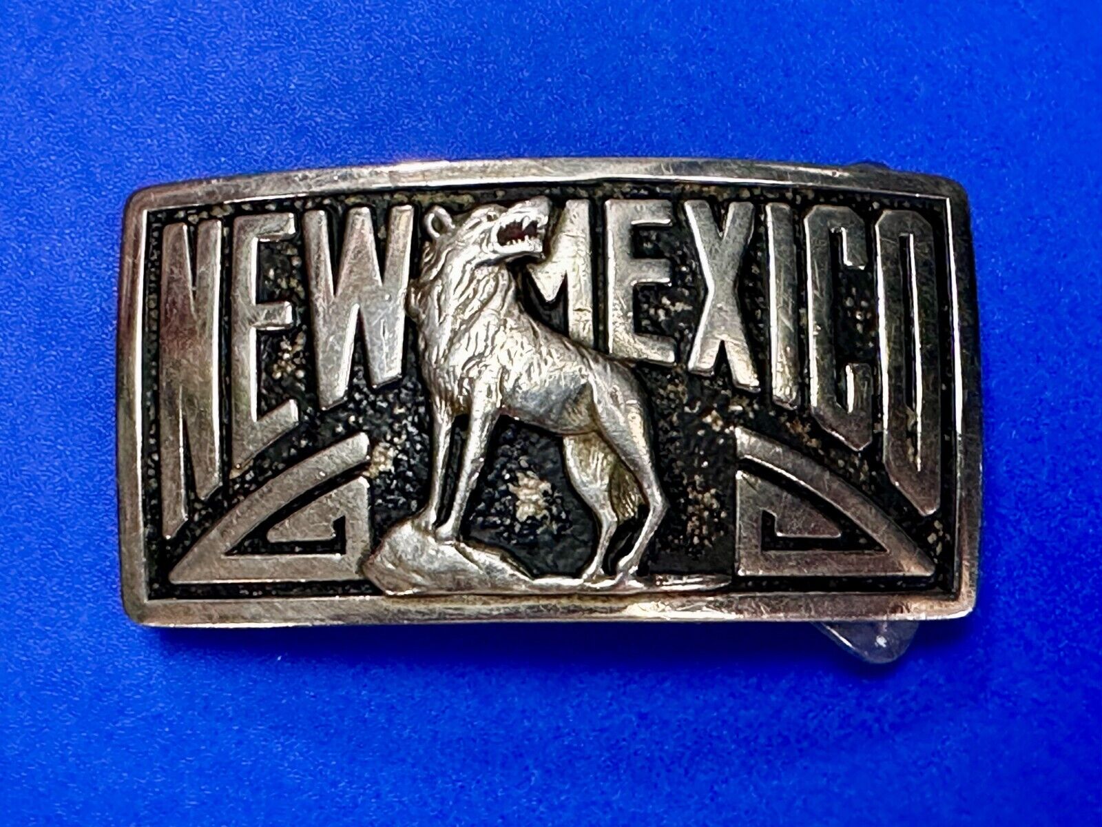 University Of New Mexico Lobo Antique 1940'S Robbins Co Attleboro Belt Buckle