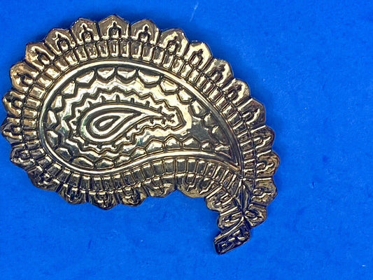 Apple Acc Of New York Marked Large Gold Tone Retro Belt Buckle