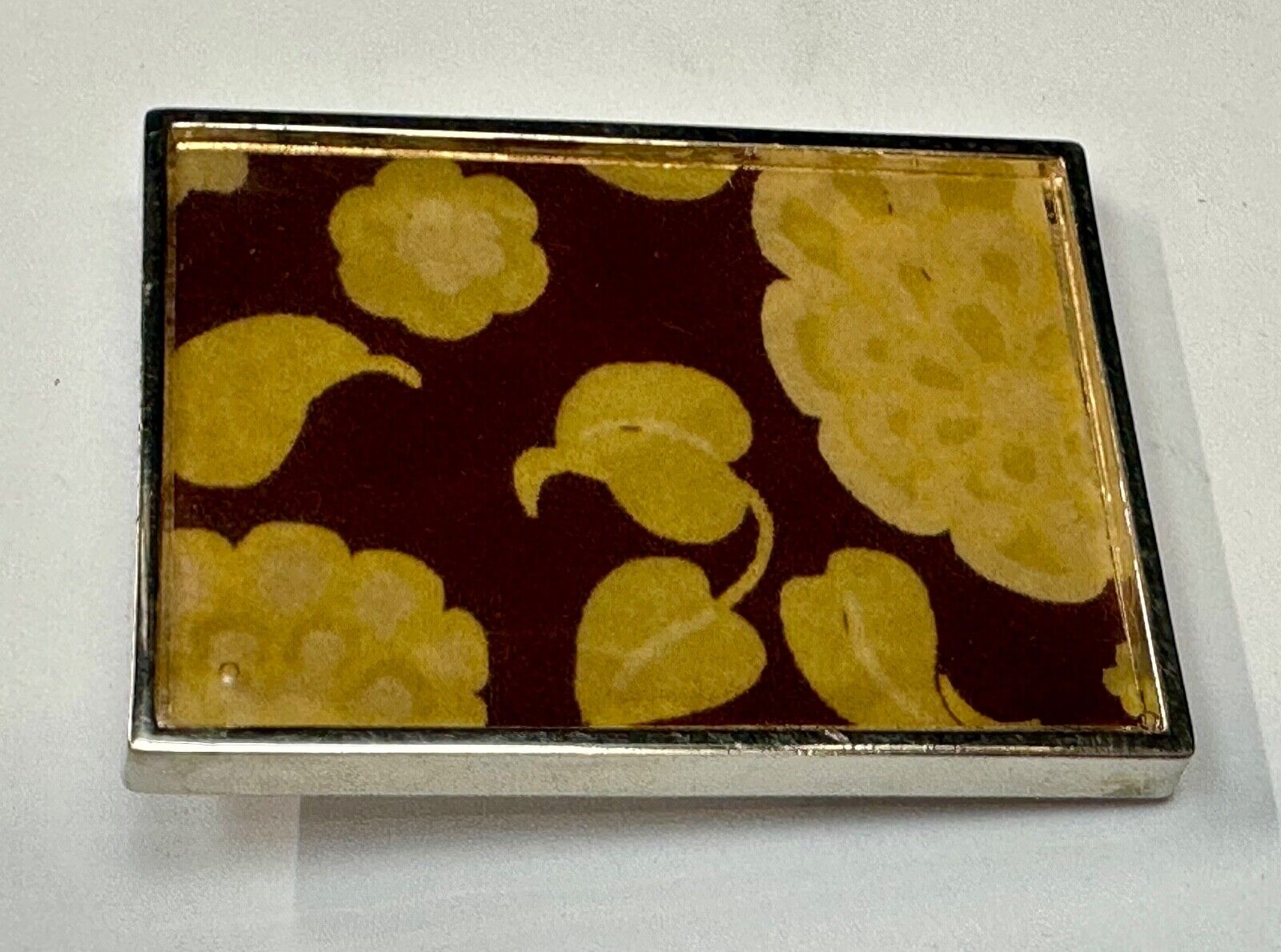 Abstract Fall Leaf Theme, What I call Wallpaper pattern Vintage Belt Buckle