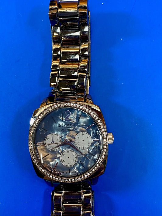 Beautiful Figaro Couture Multi Dial Watch - New Batter, Working Well! 