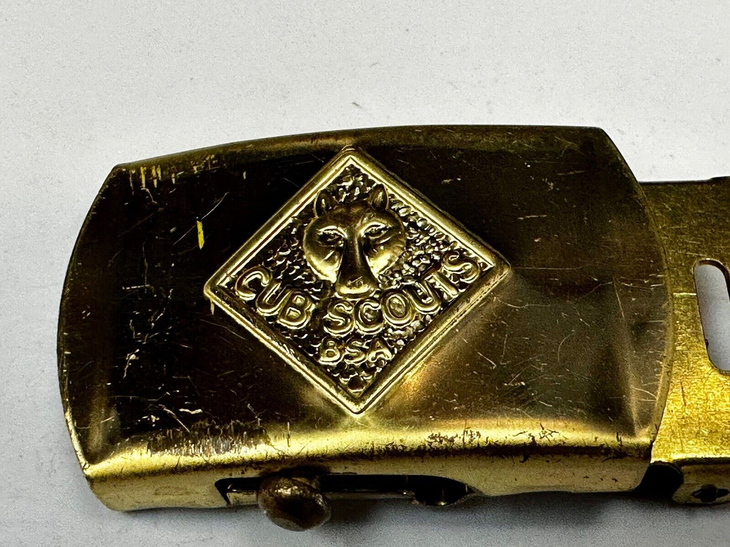 Vintage Cub Scouts Vintage Wolf BSA Solid Brass Replacement Uniform Belt Buckle