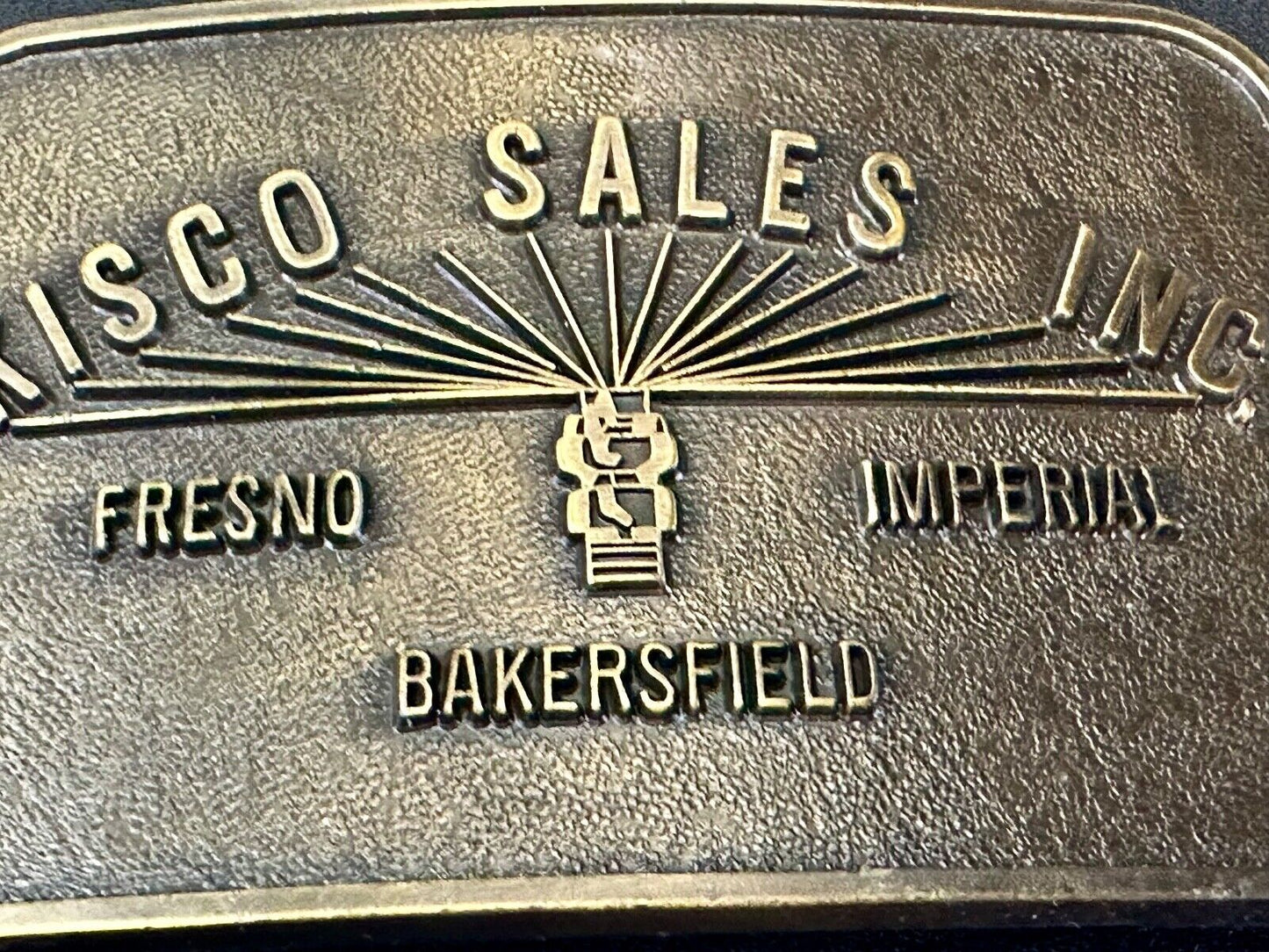 Cisco Sales Inc - California Co Fresno Bakersfield Imperial NOS Belt Buckle