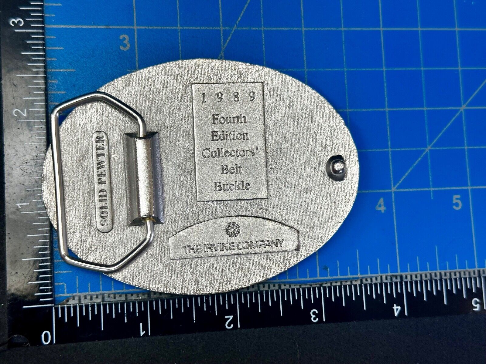 The Irvine Company 1989 Fourth Edition Collectors Western Ranch Belt Buckle