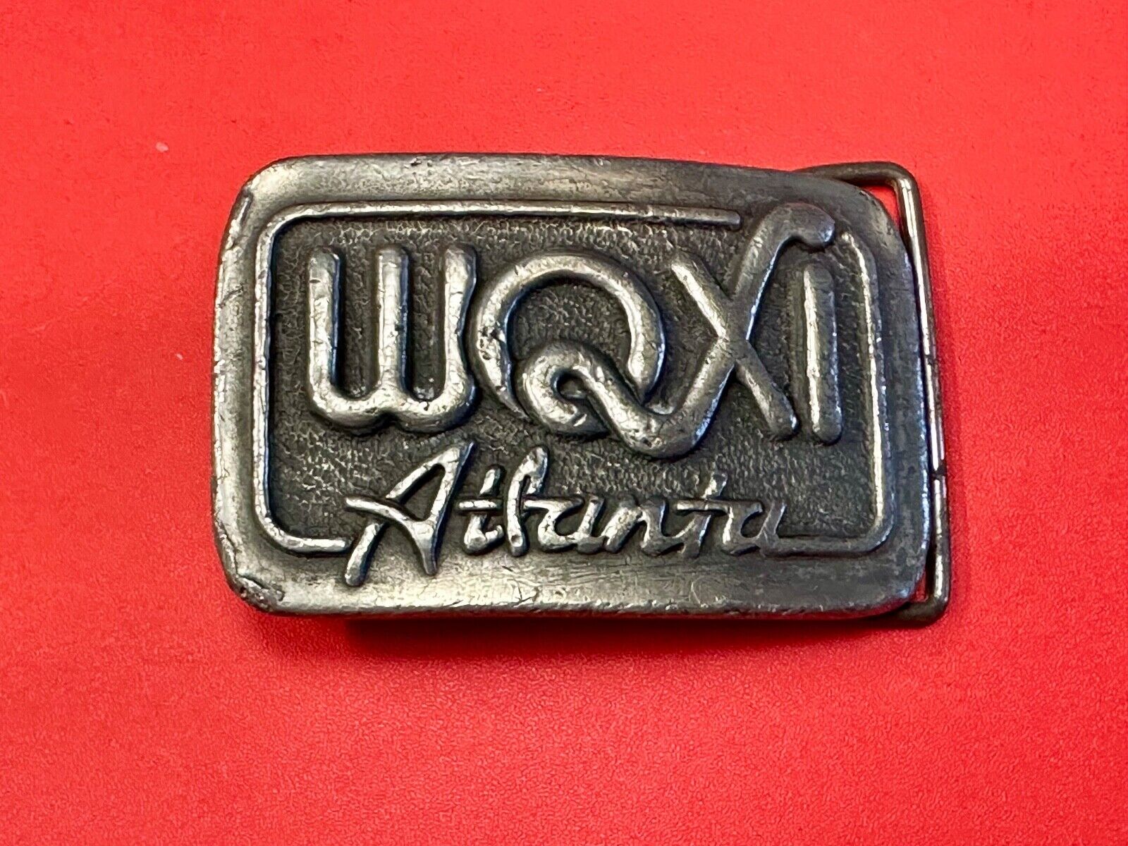 1976 WQXI ATLANTA Vintage Belt Buckle. Collectible, RADIO STATION Promo