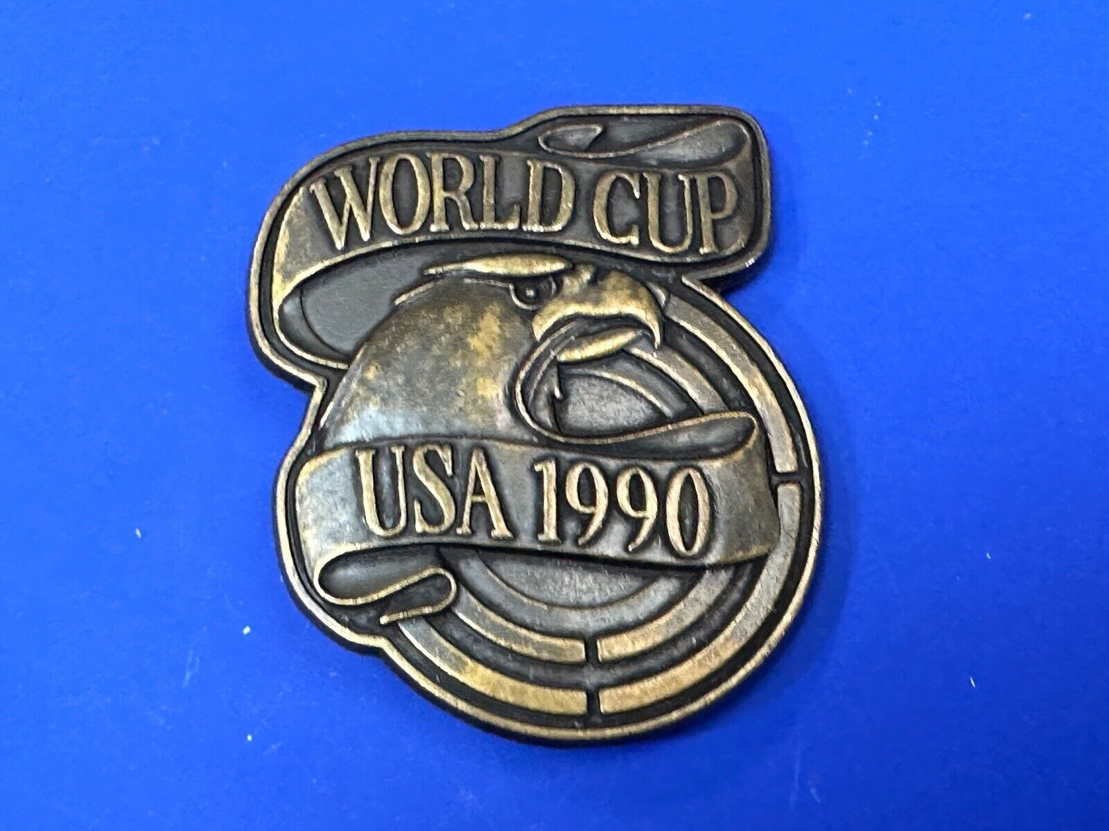 1990 USA World Cup Games Mens National Soccer Commemorative belt buckle