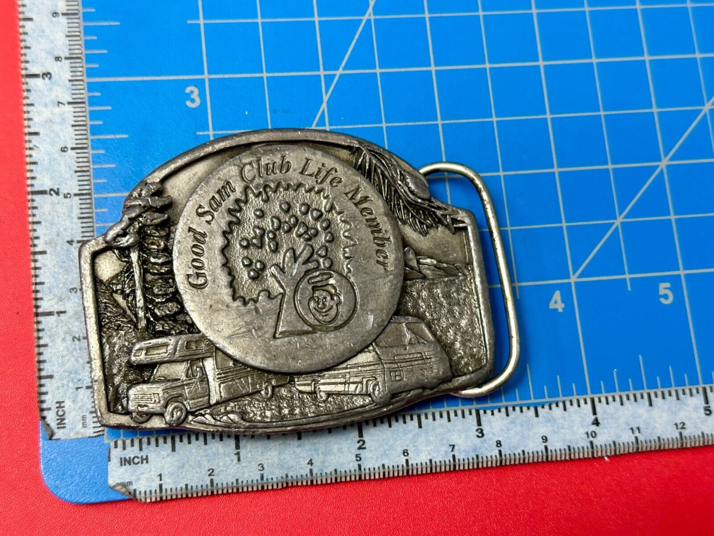 Vintage Good Sam Club Life Member Belt Buckle