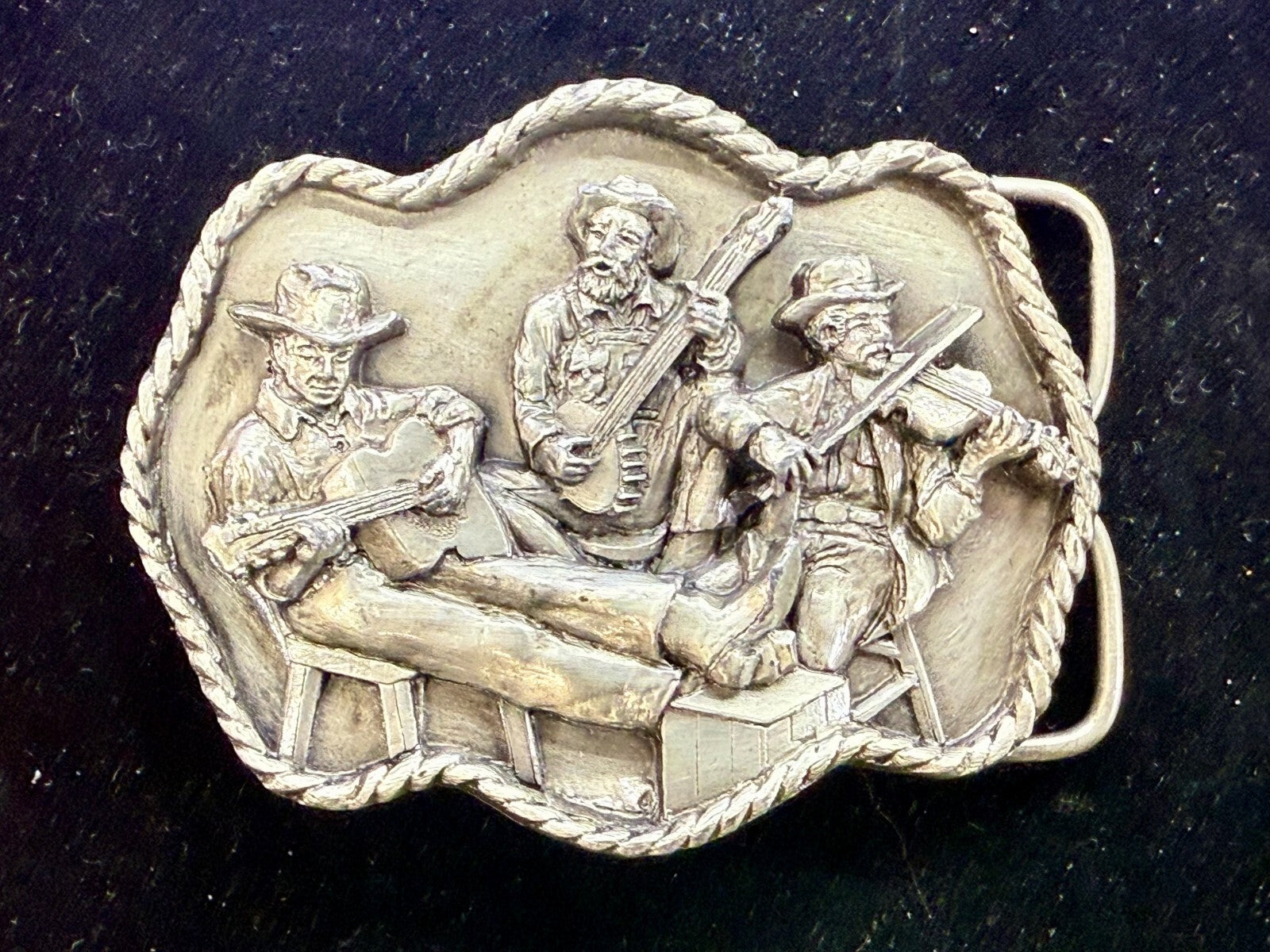 American Country Bluegrass Music Commemorate Vintage 1983 Siskiyou Belt Buckle