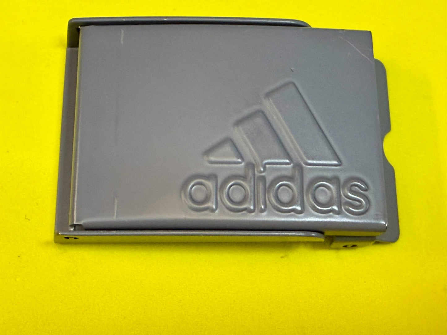 Adidas Logo Golf Reversible Web Gray Color Belt Buckle