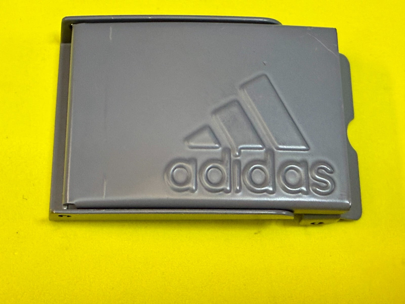 Adidas Logo Golf Reversible Web Gray Color Belt Buckle