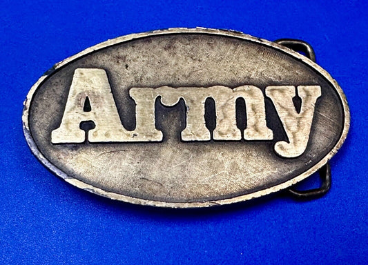 United States Us Army Recruitment Officers Award Vintage Belt Buckle