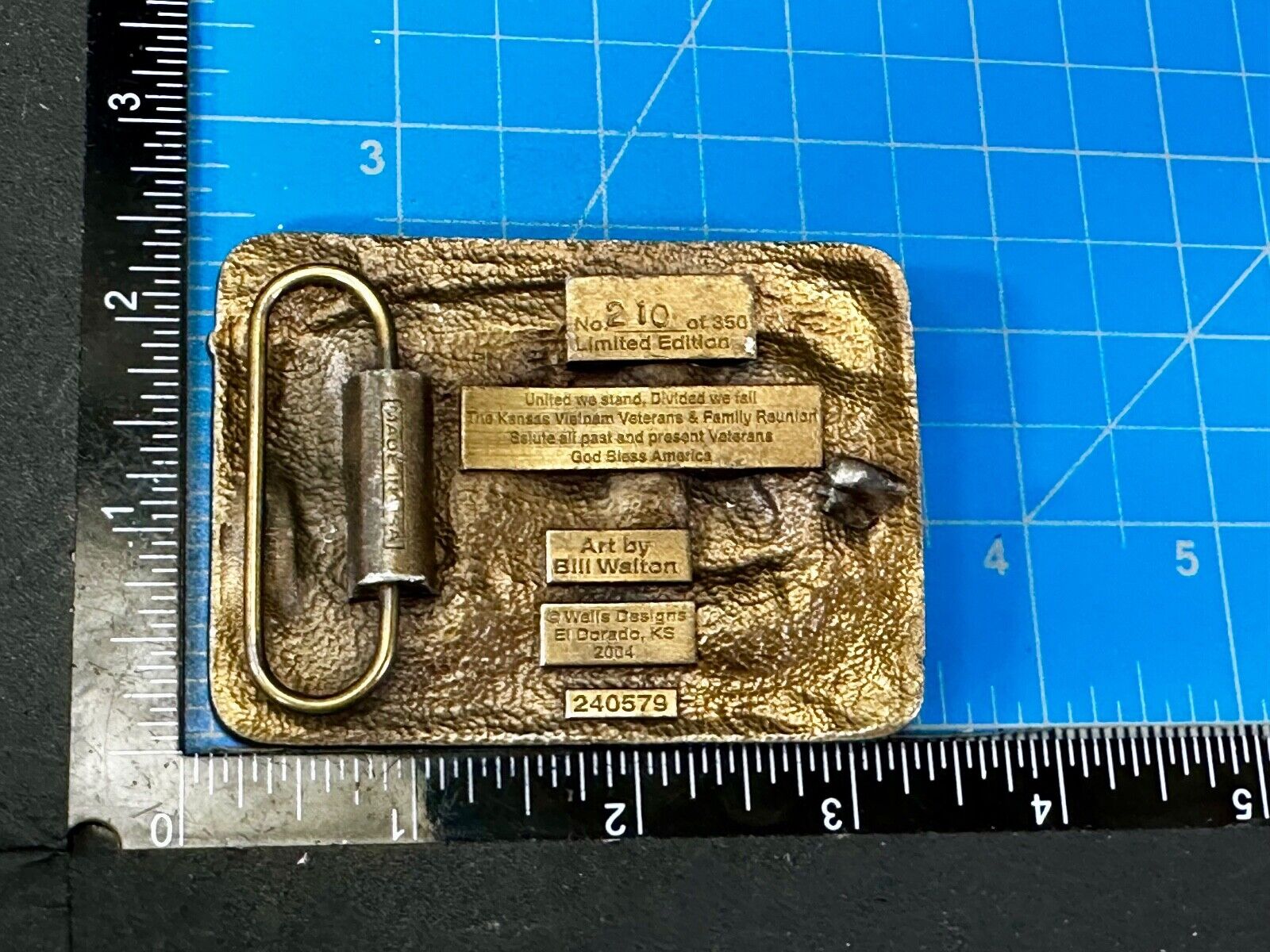 Vietnam American Veterans 2004 17th Annual War Reunion Commemorative Belt Buckle