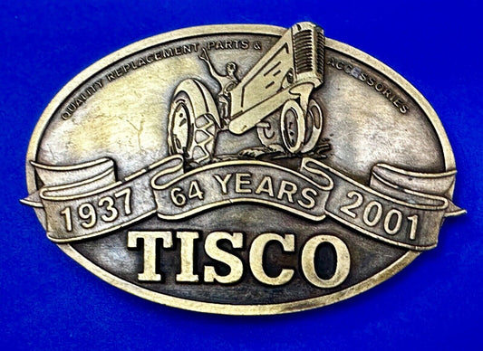 TISCO Tractor Implement Supply Replacement Parts 64 years, 2001 Belt Buckle