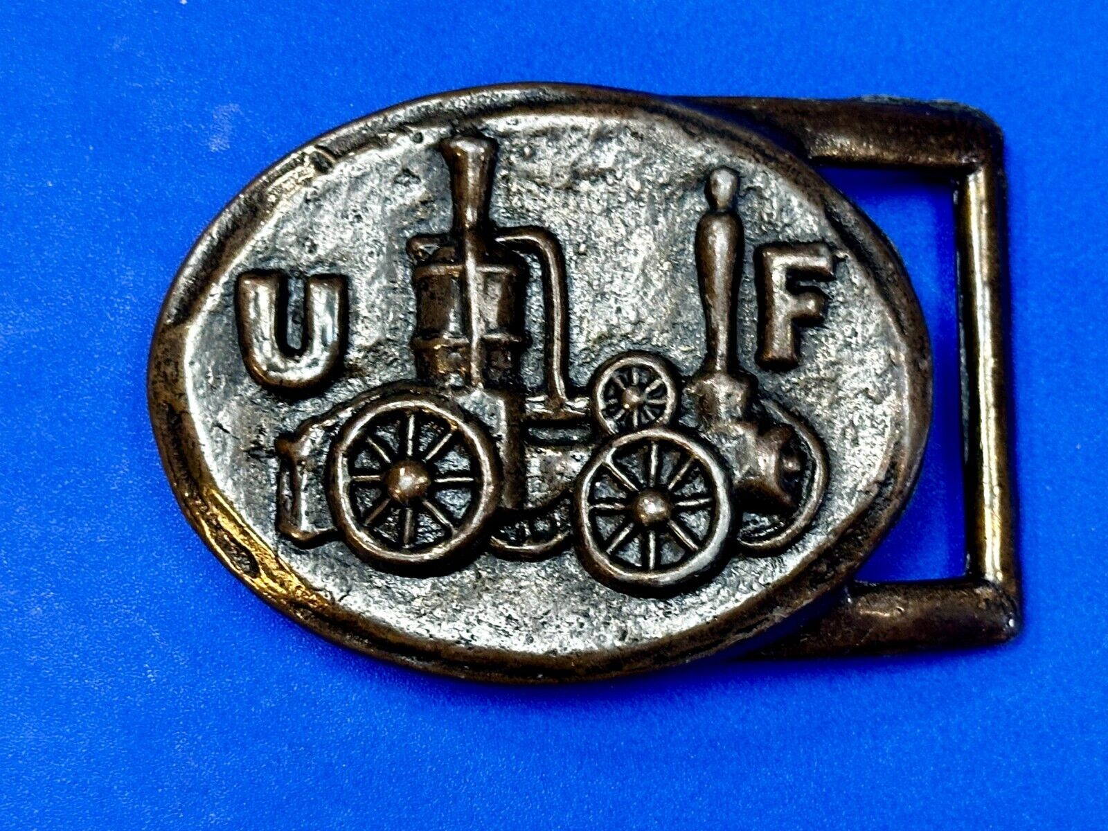 United Firemen UF Insurance Company of Philadelphia Fire Truck Belt Buckle