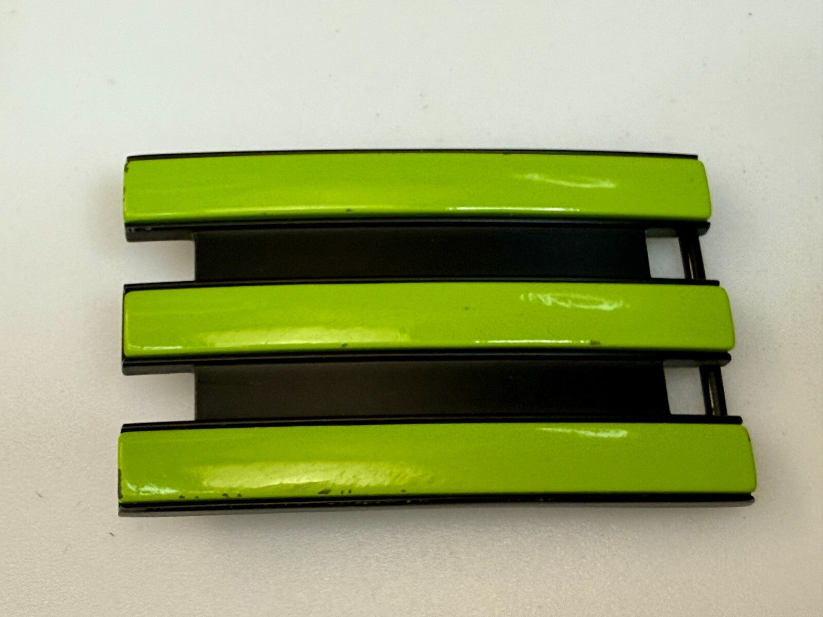 Adidas Golf Trophy Belt buckle Neon Green Stripes on Black