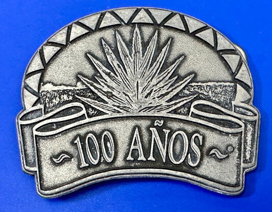 Tequila 100 Anos Tequila Collectors large Metal Belt Buckle