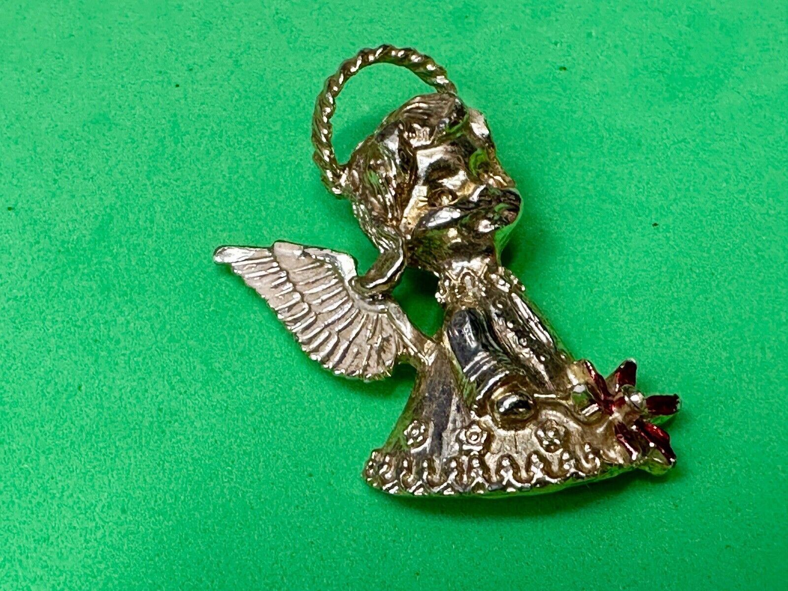 Vintage Little Angel Christmas Child Holiday Gold Tone Brooch Pin GERRY'S