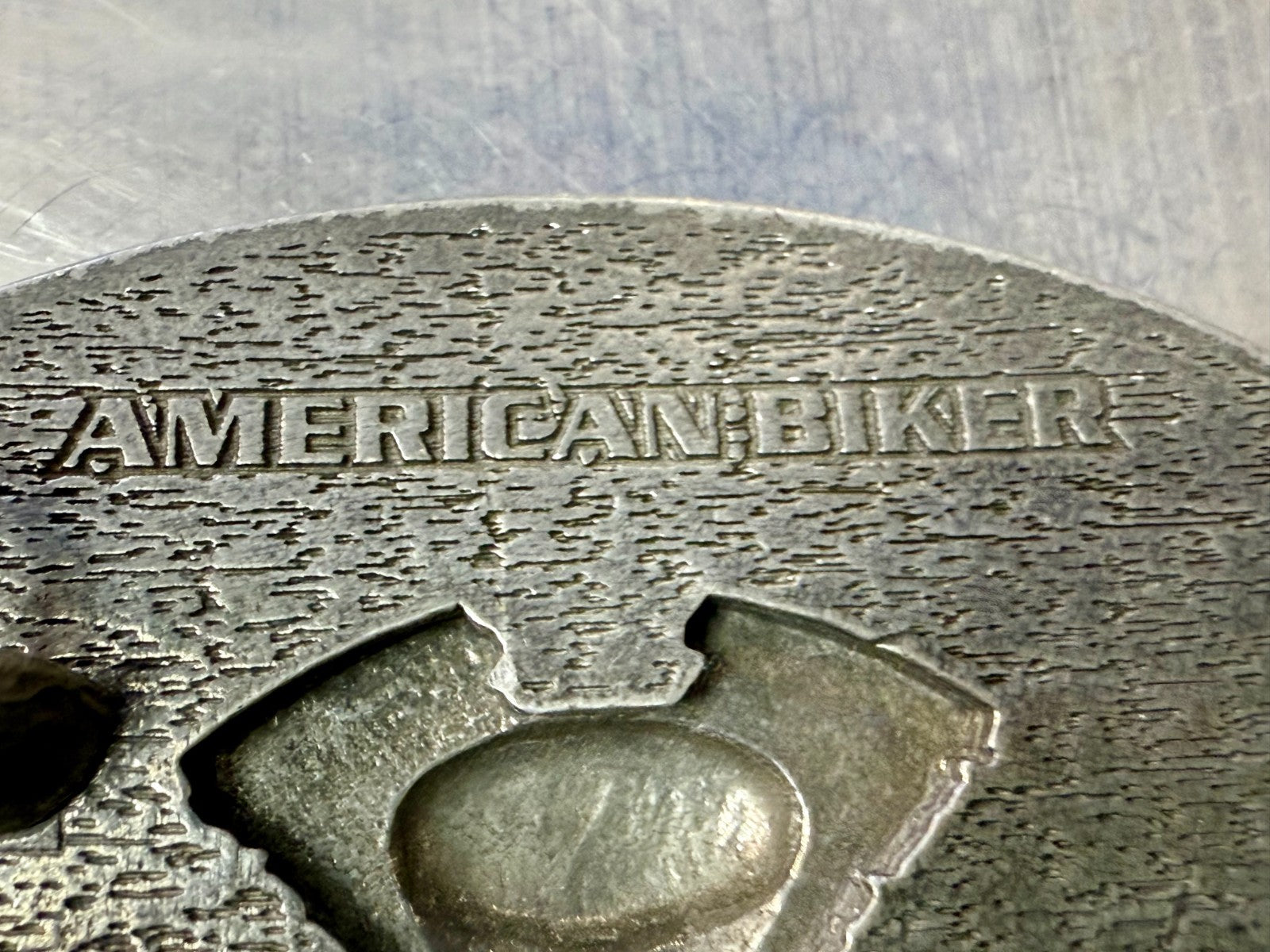 AMERICAN BIKER CYCLES V-Twin Engine Motorcycle Wings EJC 2004 Belt Buckle