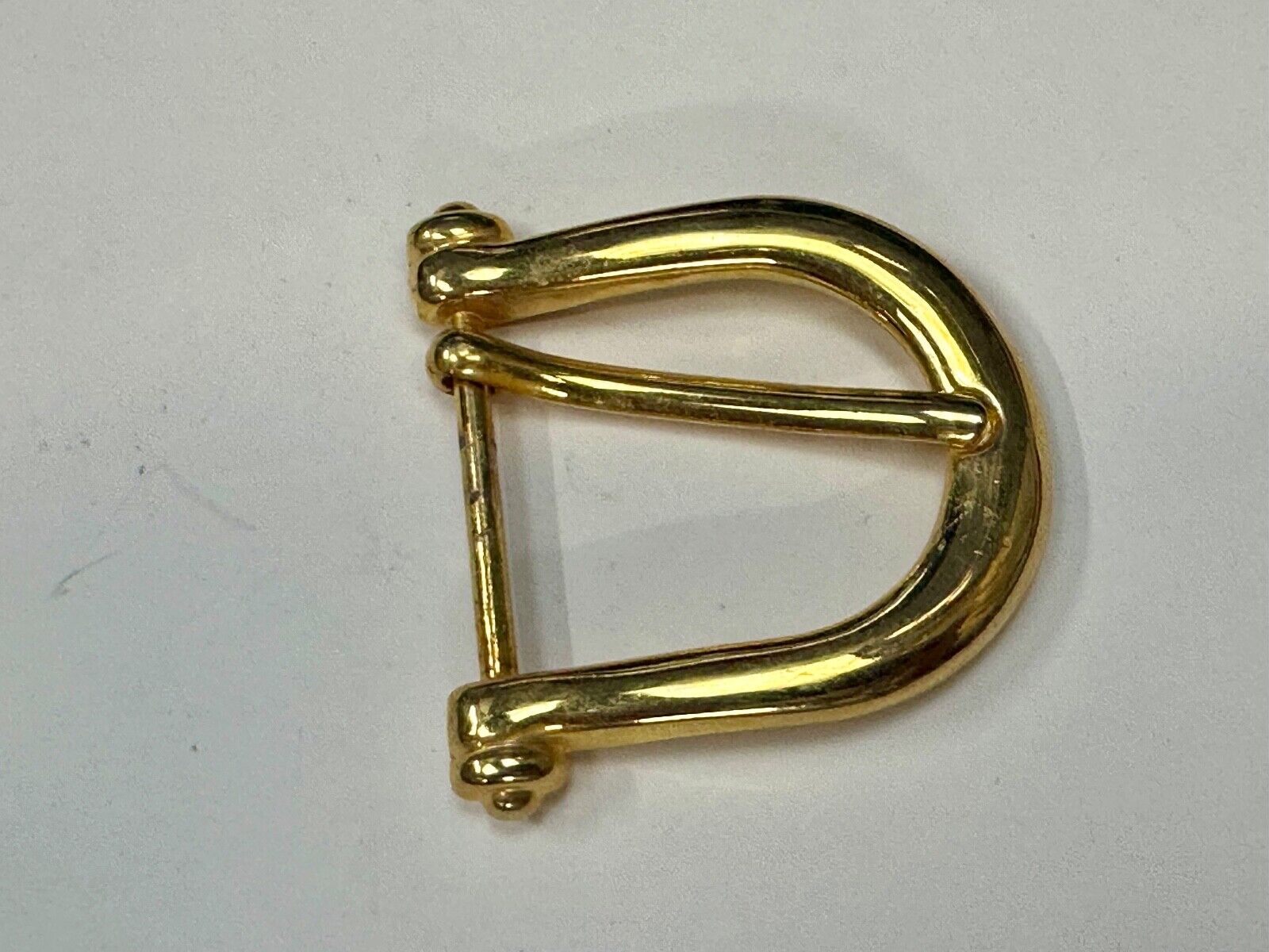 Vintage antique replacement smooth curves u shaped belt buckle