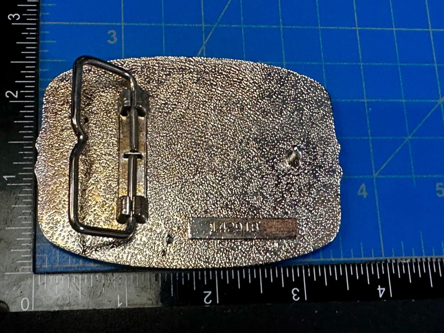 American Eagle commemorative 24K gold & silver plated belt buckle w/ COA